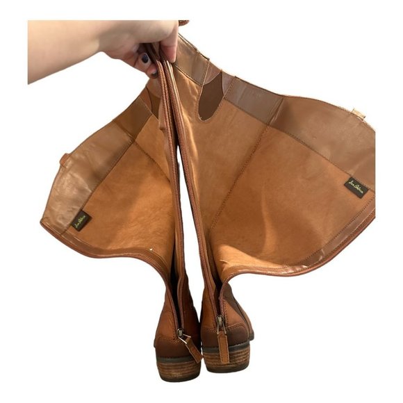 Sam Edelman NWOB Penny Whiskey Leather Riding Boot Size 6.5 Wide Calf - Picture 10 of 11